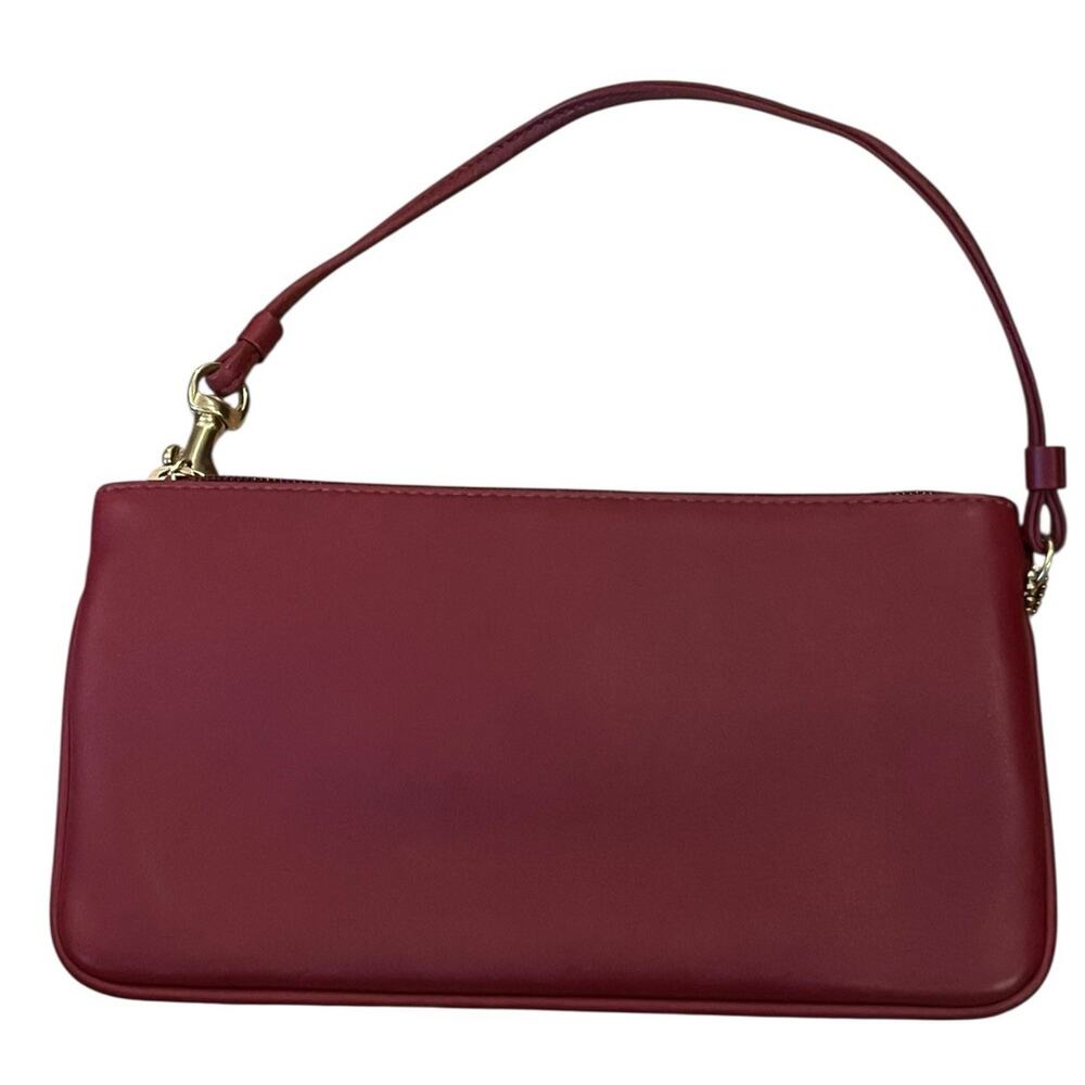 Coach Legacy Classic Red Turn-lock Leather Wristlet wallet Brass Hardware EUC - Picture 4 of 6